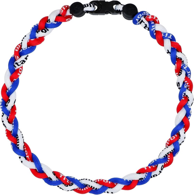SUPBOMM Baseball Rope Necklaces, League Team Colors Braided Necklace, Baseball Team Gifts - Image 1